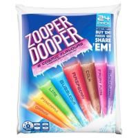 zooper dooper - water ice mixed 6 x 24 pack 70ml