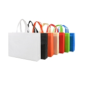 shopping bag with gusset 400 x 320 x 120mm non woven