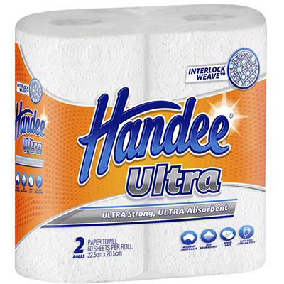 Image for HANDEE ULTRA PAPER TOWEL WHITE TWIN PACK from Aztec Office National