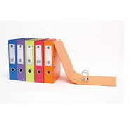 marbig lever arch file pvc a4 summer colours pink