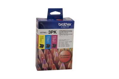 Image for BROTHER INK CART DCP- J925DW #LC-73CL3PK C/M/Y VALUE PK from Aztec Office National