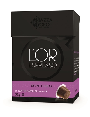 Image for L'OR ESPRESSO COFFEE PODS SONTUOSO PACK 10 from Aztec Office National