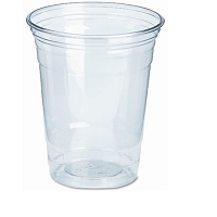 cold drink cup plastic 12oz 350ml clear pack 50