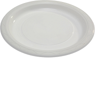 capri round plates heavy duty 230mm white pack 50