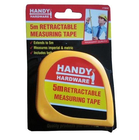 Image for HANDY HARDWARE 5M TAPE MEASURE from Aztec Office National Melbourne