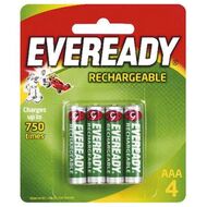 Image for EVEREADY PK4 RECHARGEABLE AAA BATTERIES from Aztec Office National Melbourne