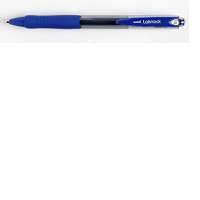 uniball blue fine laknock retractable ballpoint pen sn100fbl