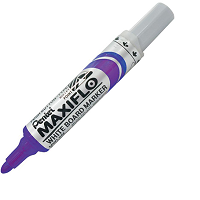 pentel maxiflo whiteboard marker bullet point 2.1mm violet
