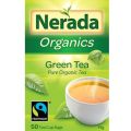 nerada organic green tea cup bags bx 50
