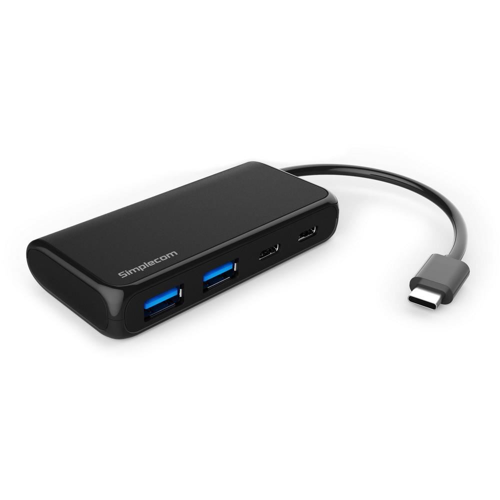 Image for Simplecom CH381 USB 3.1 Type C (USB-C) 4 Port Hub (2x USB-A and 2x USB-C) from Office National Barossa