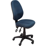rapidline f300 executive chair, high back, full ergo, seat slide, ratchet back, polished base, night flight fabric