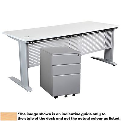 Image for SUMMIT WORKSTATION PACKAGE 1500 X 750 MM BEECH/SILVER from Office National Broome