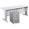 summit workstation package 1500 x 750 mm white/silver