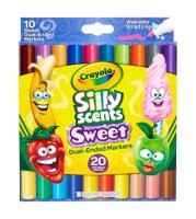 crayola silly scents sweet dual ended washable markers pk 10