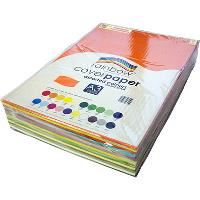 rainbow cover paper 125gsm a4 15 colour assorted pack 500