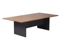 rapid worker boardroom table beech/ironstone 2400x1200