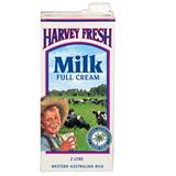harvey fresh full cream uht milk 1 litre