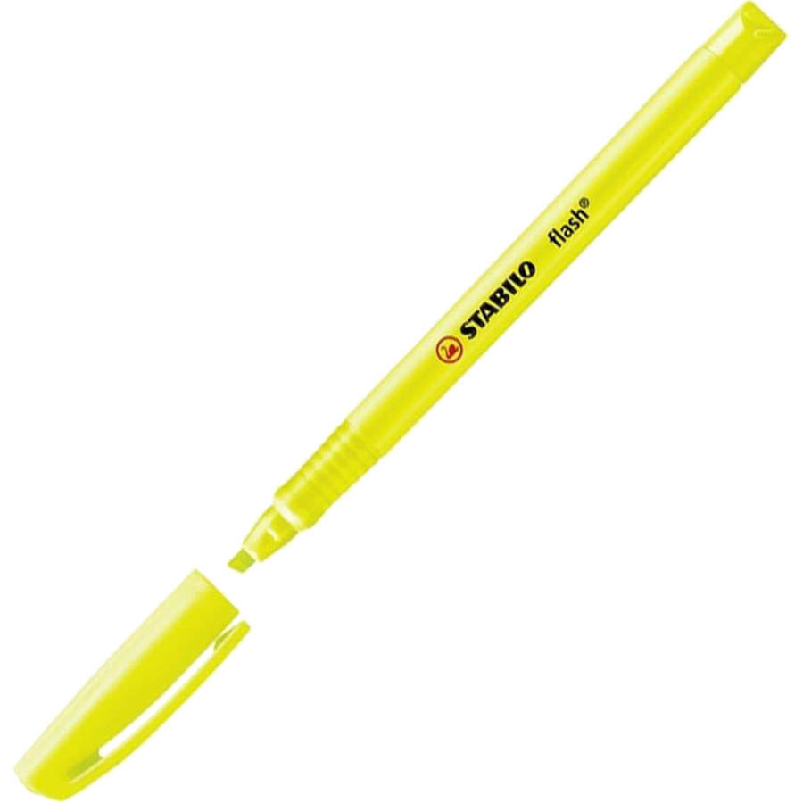 Image for STABILO FLASH HIGHLIGHTER CHISEL YELLOW PACK 10 from Aztec Office National