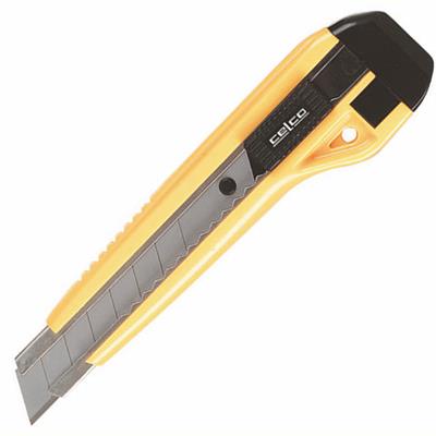 Image for CELCO HEAVY DUTY KNIFE AUTO LOCK 18MM YELLOW/BLACK from Axsel Office National