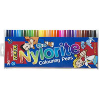 texta nylorite colouring marker bullet 1.0mm assorted wallet 36