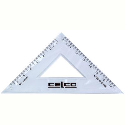 Image for CELCO SET SQUARE 45 DEGREES 140MM CLEAR from Axsel Office National