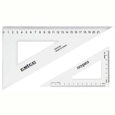 Image for CELCO SET SQUARE 60 DEGREES 140MM CLEAR from Axsel Office National