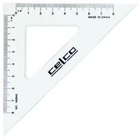 celco set square 45 degrees 160mm clear