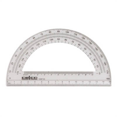 Image for CELCO PROTRACTOR 180 DEGREES 150MM from PaperChase Office National