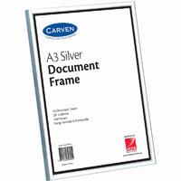 carven document frame a3 silver