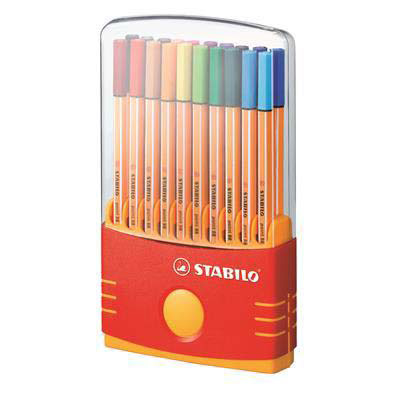 Image for STABILO 88 POINT FINELINER PEN 0.4MM COLOUR PARADE PACK 20 from Discount Office National