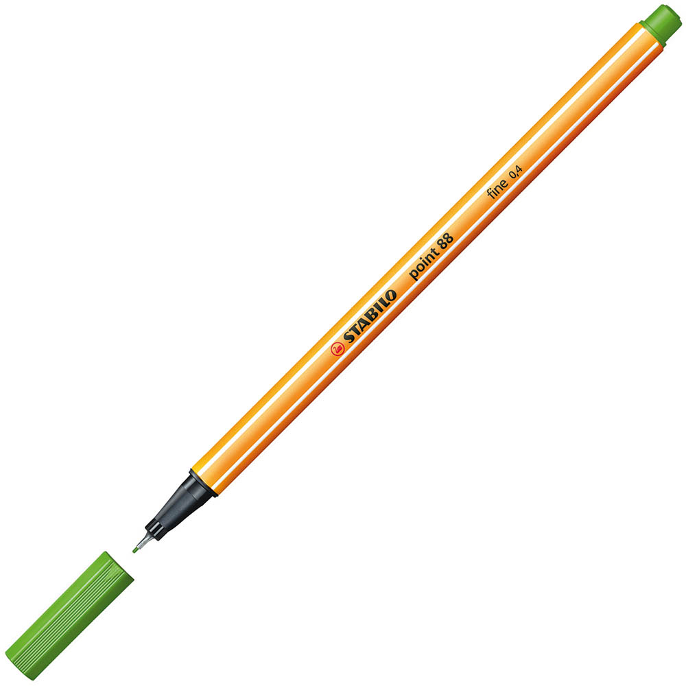 Image for STABILO 88 POINT FINELINER PEN 0.4MM LEAF GREEN from Coffs Coast Office National