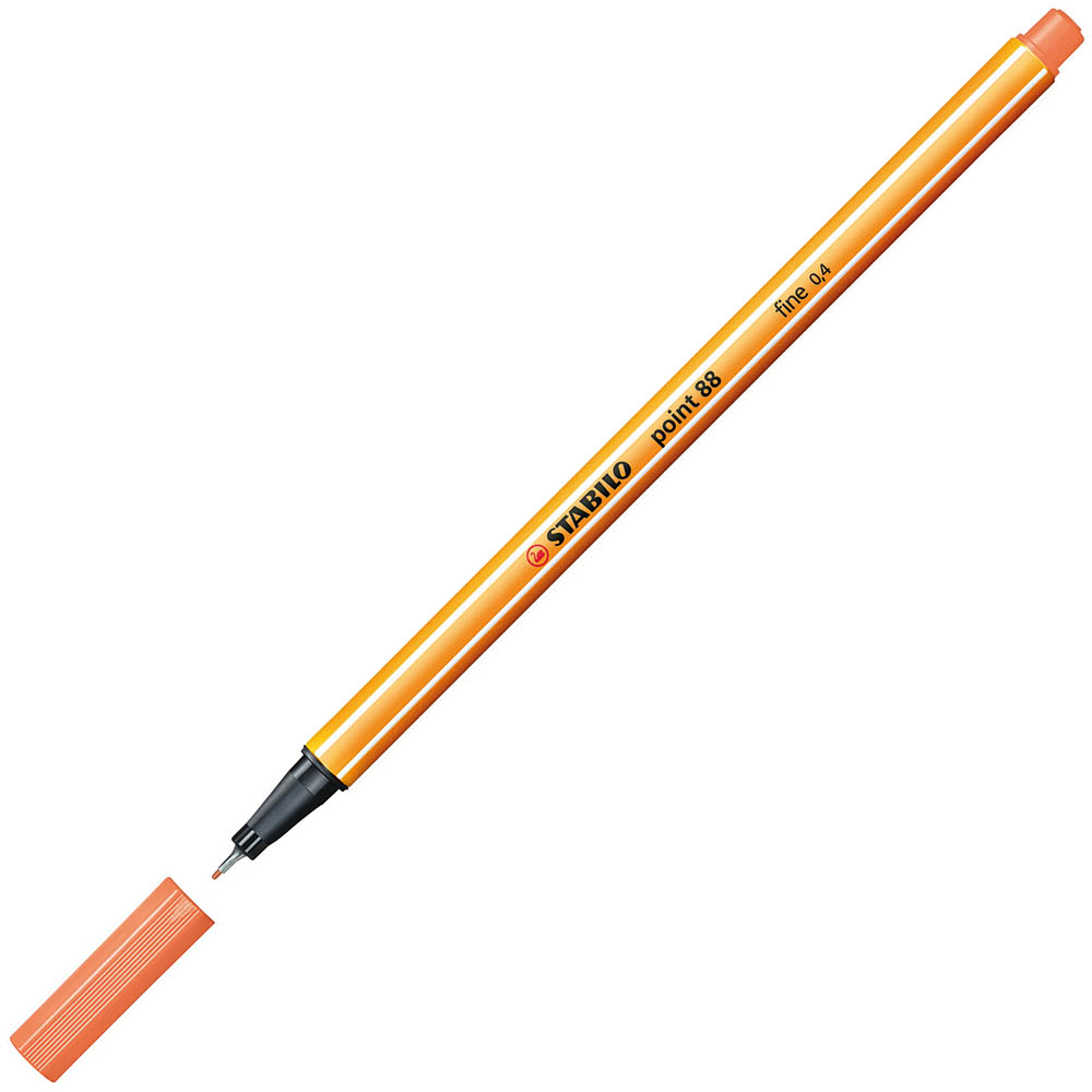 Image for STABILO 88 POINT FINELINER PEN 0.4MM APRICOT from OFFICE NATIONAL CANNING VALE
