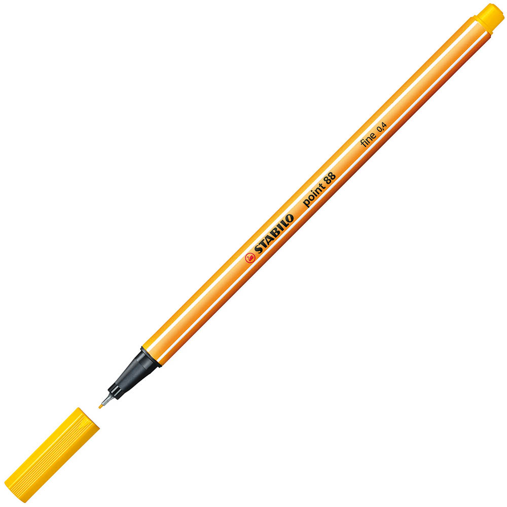 Image for STABILO 88 POINT FINELINER PEN 0.4MM YELLOW from OFFICE NATIONAL CANNING VALE