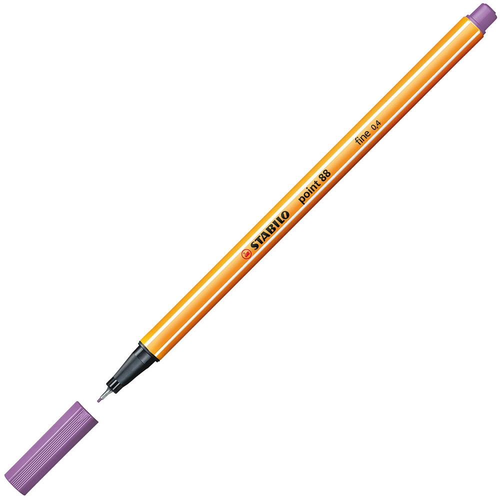 Image for STABILO 88 POINT FINELINER PEN 0.4MM LIGHT LILAC from Surry Office National