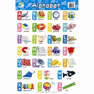 Image for JASART WALL CHART ALPHABET 495 X 740MM from Ezi Office Supplies Gold Coast Office National
