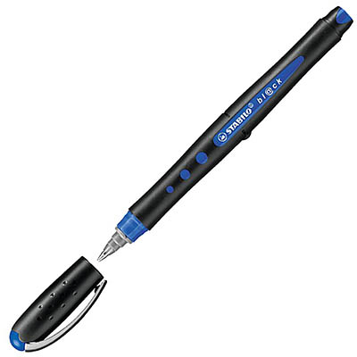 Image for STABILO BL@CK ROLLERBALL PEN 0.4MM BLUE BOX 10 from Office National Perth CBD