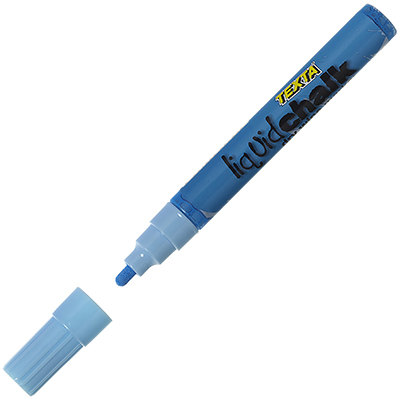 Image for TEXTA LIQUID CHALK MARKER DRY WIPE BULLET 4.5MM BLUE from Aztec Office National