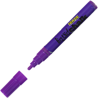 Image for TEXTA LIQUID CHALK MARKER DRY WIPE BULLET 4.5MM PURPLE from Aztec Office National