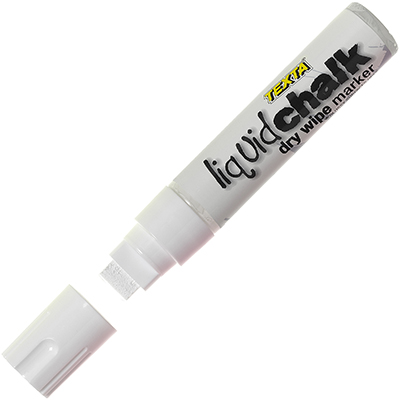Image for TEXTA LIQUID CHALK MARKER JUMBO DRY WIPE CHISEL 15.0MM WHITE from PaperChase Office National