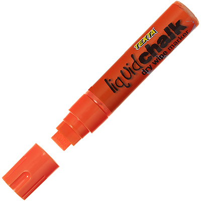 Image for TEXTA JUMBO LIQUID CHALK MARKER DRY WIPE CHISEL 15MM ORANGE from PaperChase Office National