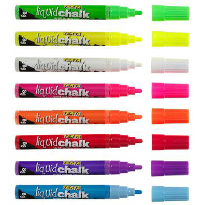 Image for TEXTA LIQUID CHALK MARKER WET WIPE BULLET 4.5MM YELLOW from Office National Perth CBD