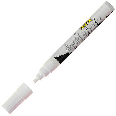 Image for TEXTA LIQUID CHALK MARKER WET WIPE BULLET 4.5MM WHITE from OFFICE NATIONAL CANNING VALE