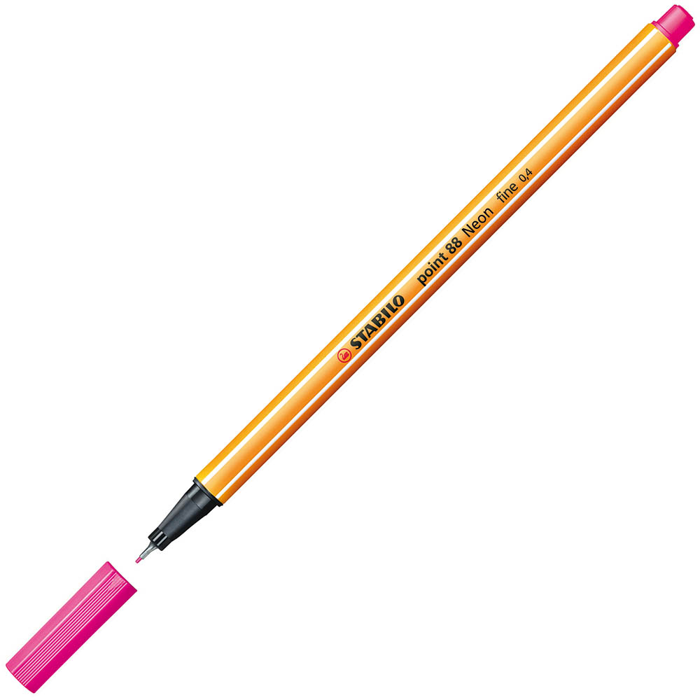 Image for STABILO 88 POINT FINELINER PEN 0.4MM NEON PINK from PaperChase Office National
