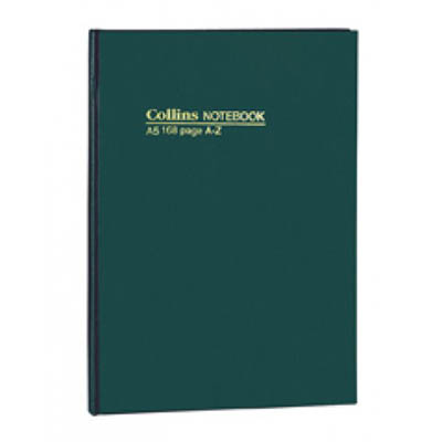Image for COLLINS CASEBOUND NOTEBOOK A-Z INDEX 96 PAGE C7 GREEN from Aztec Office National