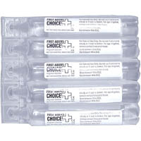 first aiders choice sterile saline solution pod 20ml pack 5