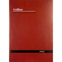 collins a60 series account book index through feint ruled stapled 60 leaf a4 red