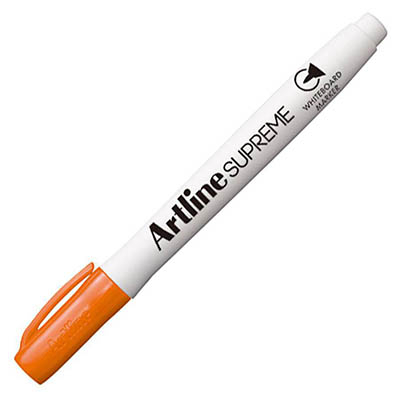 Image for ARTLINE SUPREME ANTIMICROBIAL WHITEBOARD MARKER BULLET 1.5MM ORANGE from Office National Limestone Coast