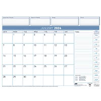 sasco 10552rfl deluxe refill pack 12 sheets desk planner month to view