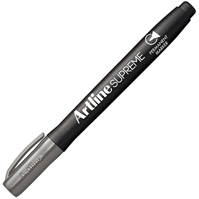 Image for ARTLINE SUPREME ANTIMICROBIAL PERMANENT MARKER BULLET 1.0MM GREY from Discount Office National