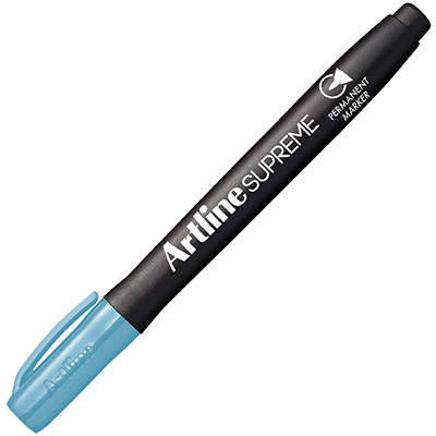Image for ARTLINE SUPREME ANTIMICROBIAL PERMANENT MARKER BULLET 1.0MM LIGHT BLUE from Surry Office National